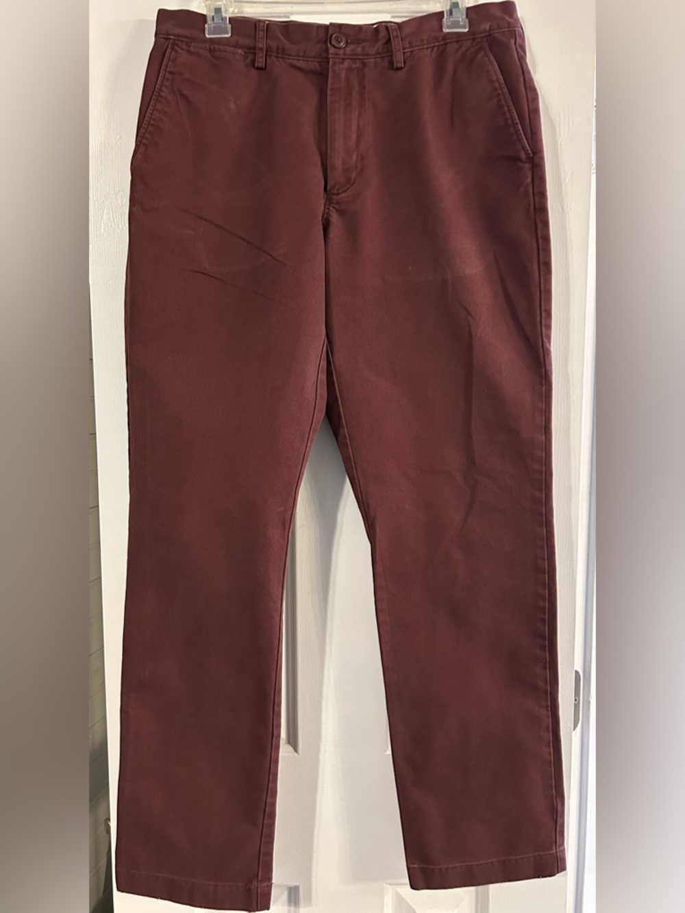 J. Crew Maroon “Broken In” Straight-Leg Chinos - Picture 2 of 6